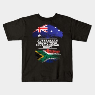 Australian Grown With South African Roots - Gift for South African With Roots From South Africa Kids T-Shirt